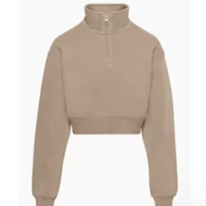 NWOT Aritzia NEW COZY FLEECE PERFECT ¼ ZIP SWEATSHIRT